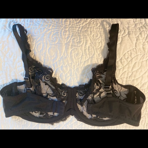 Soma Intimates Black Lace Unlined Bra - Picture 2 of 6